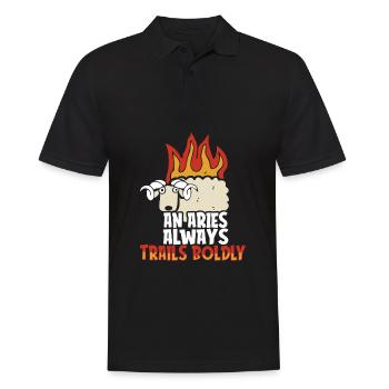 Aries Horoscope Zodiac Zodiac Aries - Men's Polo Shirt - black - Front - Kai (181cm)