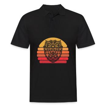 Aries Geometric - Men's Polo Shirt - black - Front - Kai (181cm)