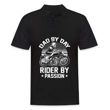 Motorrad Biker Motorbike Motorcycle Dad - Männer Poloshirt - Schwarz - Vorne - Kai (181cm)