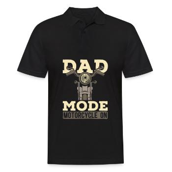 Motorrad Biker Motorbike Motorcycle Dad - Men's Polo Shirt - black - Front - Kai (181cm)