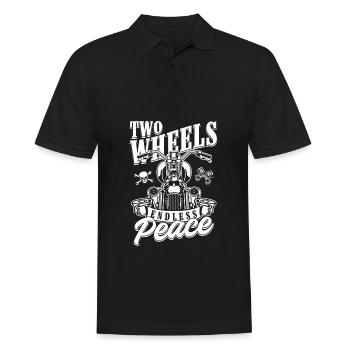 Motorrad Biker Motorbike Motorcycle Therapy - Männer Poloshirt - Schwarz - Vorne - Kai (181cm)