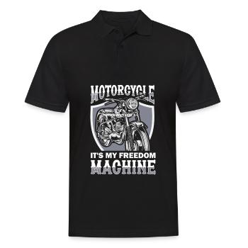 Motorrad Biker Motorbike Motorcycle Dad - Männer Poloshirt - Schwarz - Vorne - Kai (181cm)