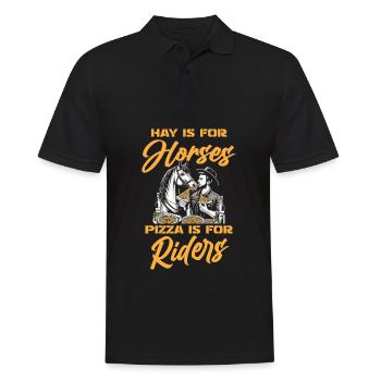 Pizza équestre pour chevaux - Polo Homme - noir - Devant - Kai (181cm)