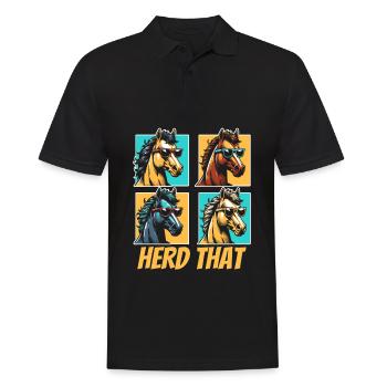 Sports équestres équestres à cheval - Polo Homme - noir - Devant - Kai (181cm)