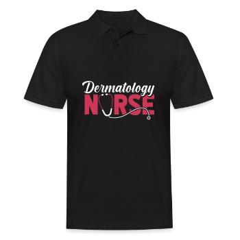 Krankenschwester Dermatology Nurse - Men's Polo Shirt - black - Front - Kai (181cm)