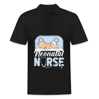 Krankenschwester Baby Neonatal Nurse - Men's Polo Shirt - black - Front - Kai (181cm)