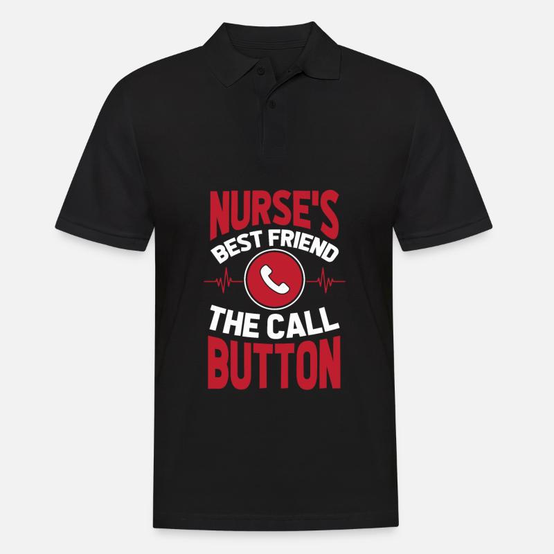 Krankenschwester - Männer Poloshirt - Schwarz