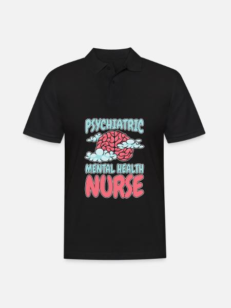 Nurse Mental Health - Men's Polo Shirt - black