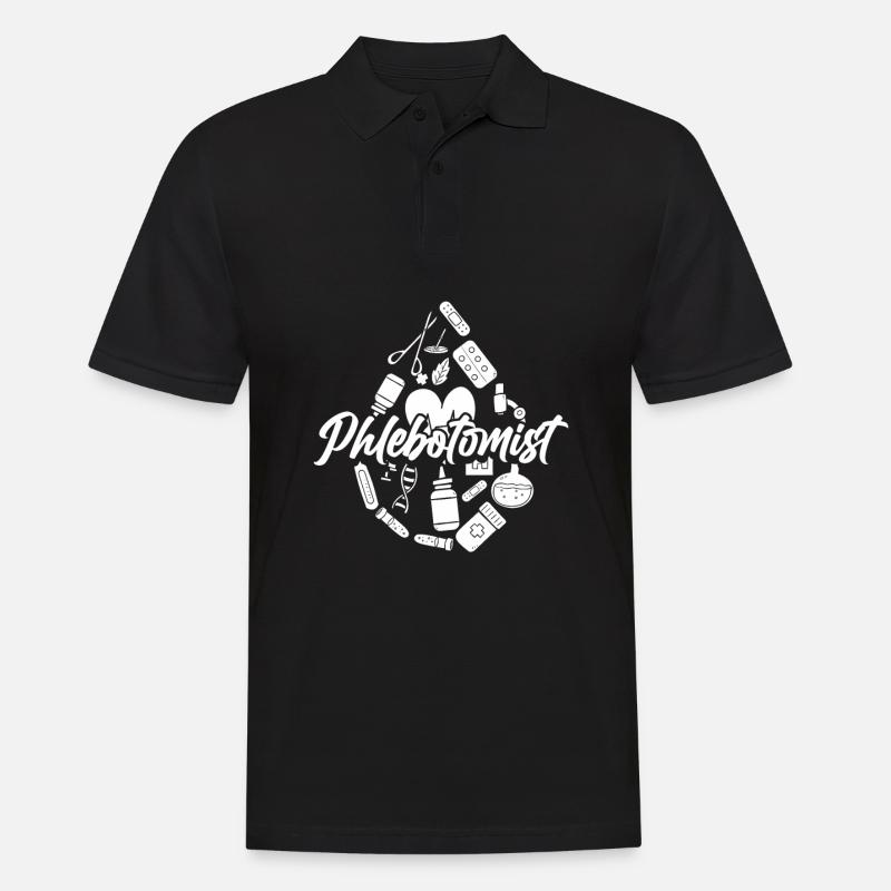 Krankenschwester Phlebotomist - Männer Poloshirt - Schwarz