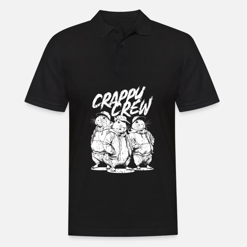 Capybara Wasserschwein - Männer Poloshirt - Schwarz