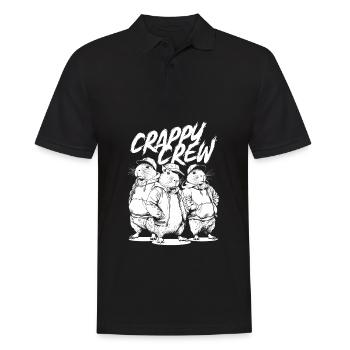 Capybara Wasserschwein - Männer Poloshirt - Schwarz - Vorne - Kai (181cm)