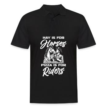Pizza équestre pour chevaux - Polo Homme - noir - Devant - Kai (181cm)