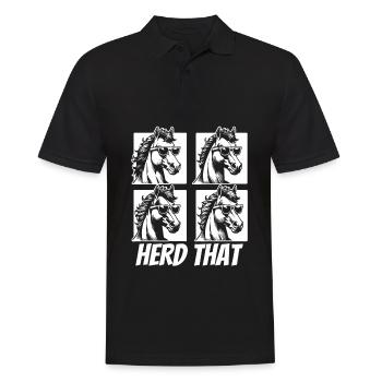 Sports équestres équestres à cheval - Polo Homme - noir - Devant - Kai (181cm)