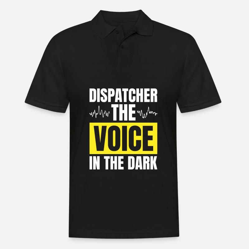 Notruf Leitstelle Einsatzzentrale - Männer Poloshirt - Schwarz