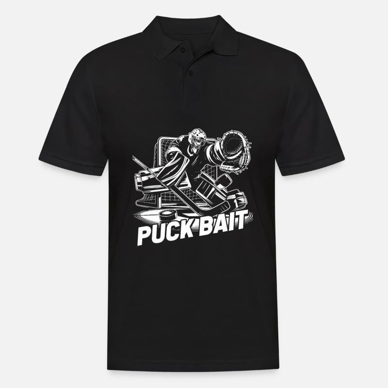 Eishockey Torwart - Männer Poloshirt - Schwarz