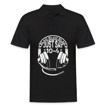 Notruf Leitstelle Einsatzzentrale Blah Blah Blah - Männer Poloshirt - Schwarz - Vorne - Kai (181cm)