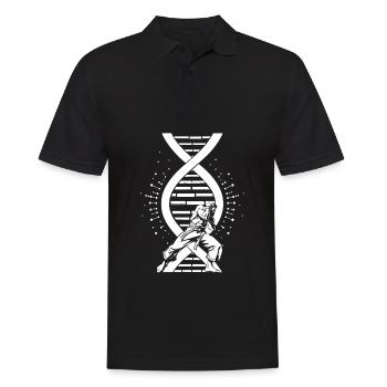 Capoeira Martial Dance Its In My DNA - Men's Polo Shirt - black - Front - Kai (181cm)