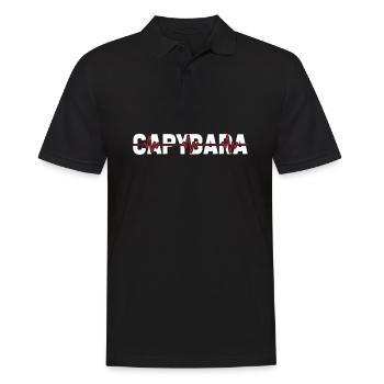 Rythme cardiaque de l’ECG Capybara Wasserschwein - Polo Homme - noir - Devant - Kai (181cm)