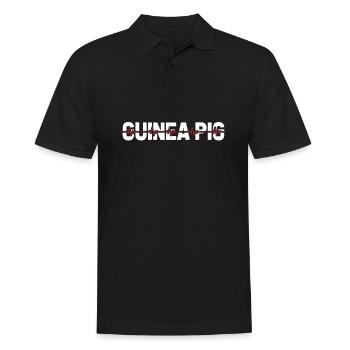 Guinea Pig Guinea Pig Ekg Heartbeat - Men's Polo Shirt - black - Front - Kai (181cm)