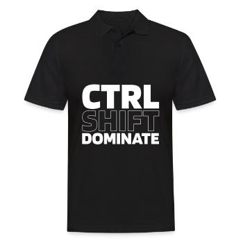 Gamer Gaming Ctrl Alt Defeat - Men's Polo Shirt - black - Front - Kai (181cm)
