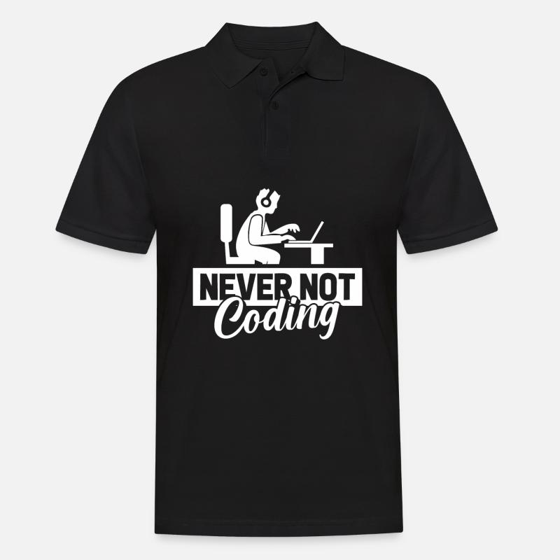 Developer Coder Programmer - Men's Polo Shirt - black
