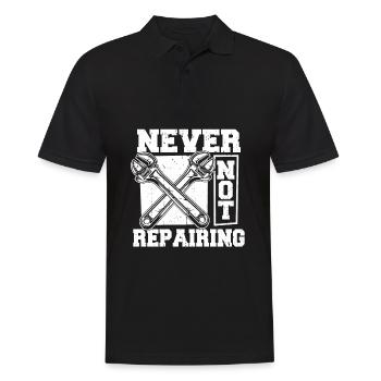 Car Mechanic - Men's Polo Shirt - black - Front - Kai (181cm)