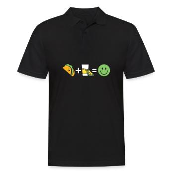 Tacos - Men's Polo Shirt - black - Front - Kai (181cm)