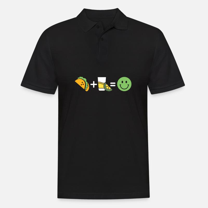 Tacos - Männer Poloshirt - Schwarz