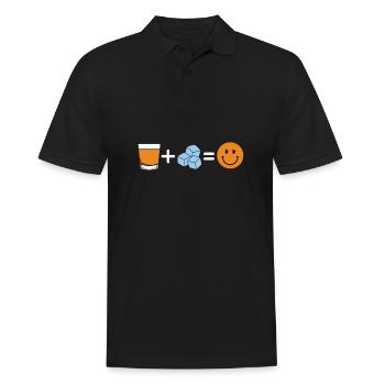 Whisky Whiskey - Männer Poloshirt - Schwarz - Vorne - Kai (181cm)