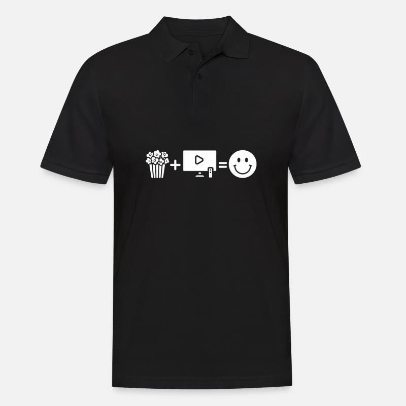 Pop-corn - Polo Homme - noir