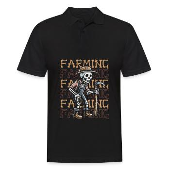 Farmer Farmer - Men's Polo Shirt - black - Front - Kai (181cm)