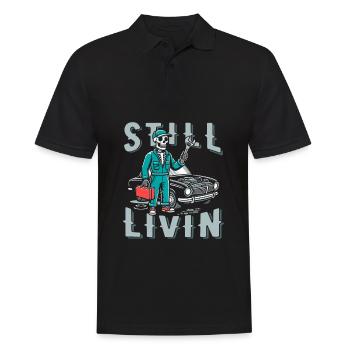 Mécanicien automobile - Polo Homme - noir - Devant - Kai (181cm)