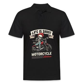 Moto Motard Motard - Polo Homme - noir - Devant - Kai (181cm)