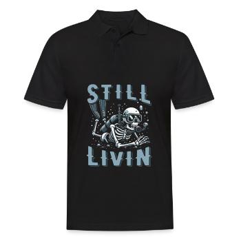 Tauchen Taucher - Männer Poloshirt - Schwarz - Vorne - Kai (181cm)
