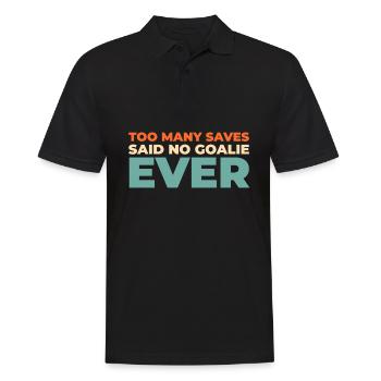 Gardien de but de hockey sur glace Arrêts du gardien de but - Polo Homme - noir - Devant - Kai (181cm)
