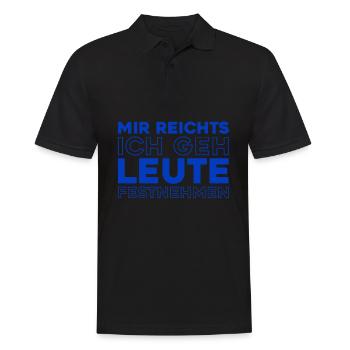 Plumber Installer - Men's Polo Shirt - black - Front - Kai (181cm)