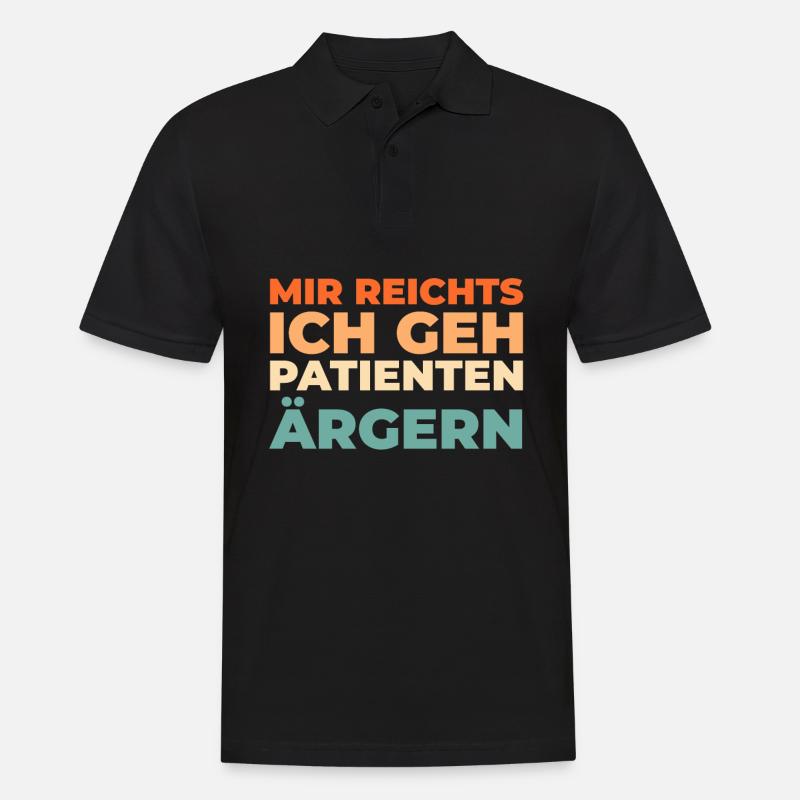 Krankenschwester - Männer Poloshirt - Schwarz