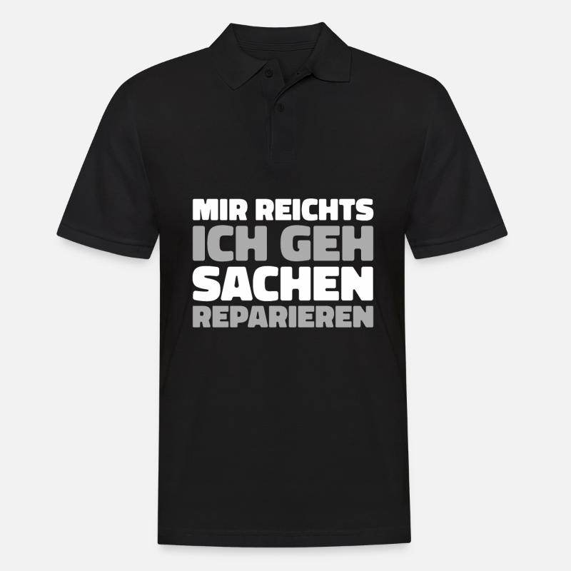 Postbote Briefträger - Männer Poloshirt - Schwarz