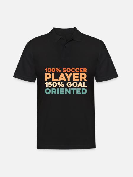 Soccer Soccer Players - Men's Polo Shirt - black