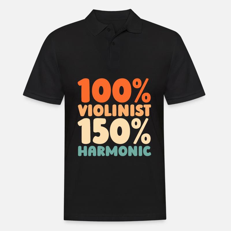 Violon Violon - Polo Homme - noir