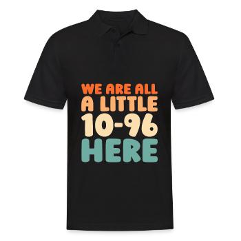 Emergency Call Control Center Operations Center - Men's Polo Shirt - black - Front - Kai (181cm)