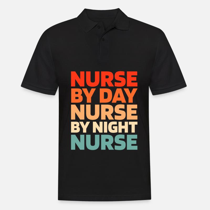 Krankenschwester - Männer Poloshirt - Schwarz