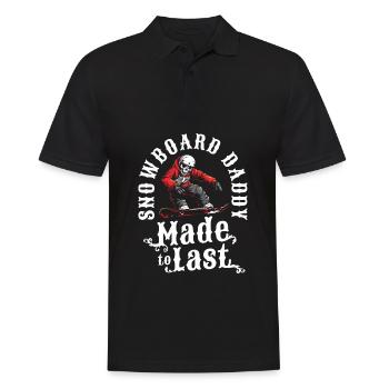 Snowboard Snowboarder Skelett Fathers Day Dad - Männer Poloshirt - Schwarz - Vorne - Kai (181cm)