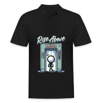 Elevator Elevator - Men's Polo Shirt - black - Front - Kai (181cm)