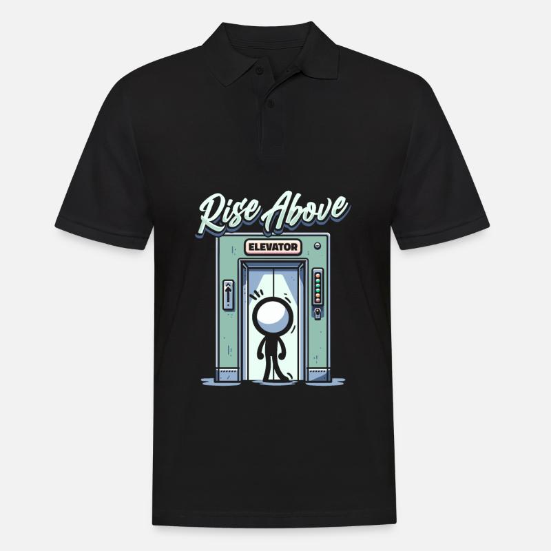 Elevator Elevator - Men's Polo Shirt - black