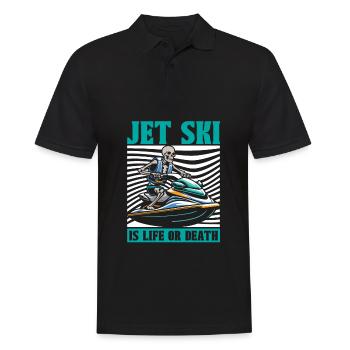 Jet ski squelette - Polo Homme - noir - Devant - Kai (181cm)