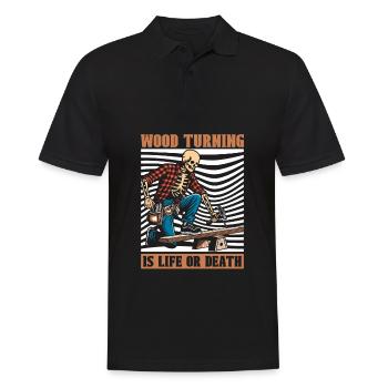 Tournage sur bois Turner Skeleton - Polo Homme - noir - Devant - Kai (181cm)