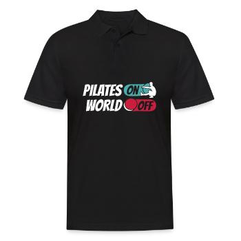 Pilates Pilates sur World Off - Polo Homme - noir - Devant - Kai (181cm)