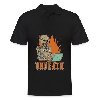 Developer Coder Programmer Skeleton Undeath - Men's Polo Shirt - black - Front - Kai (181cm)