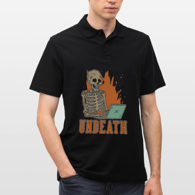 Entwickler Coder Programmierer Skelett Undeath Männer Poloshirt